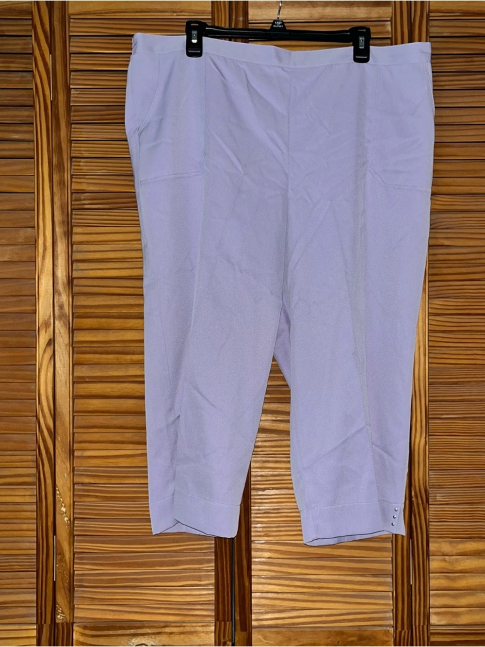 Alfred‎ Dunner Classic Fit Lilac Pull On 20 Capris New